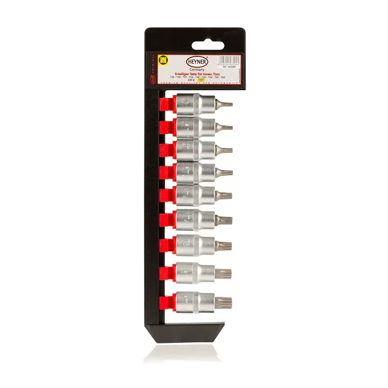 AA462 Zestaw nasadek wewnętrznych TORX 9 sztuk PRO