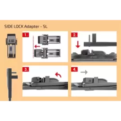 Adapter T2 SIDE LOCK